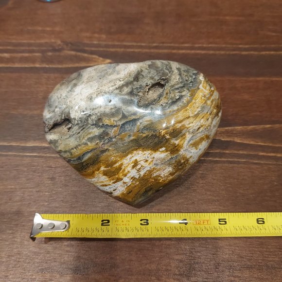 🔥 Sale 🔥 Zebra Jasper Super Chunky Heart - Final Price - Picture 10 of 13